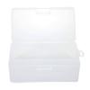 Organisateur Porte-Masque Rectangulaire Plastique Transparent Avec Couvercle Boîte de Rangement Contenant de Collection Étui Rangement