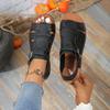 Large Size New Belt Buckle Flat Bottom Hollow Sandals Women Retro Wind Wear Solid Color Beach Cool Slippers Wish