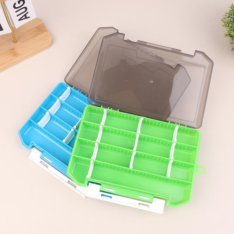 Single Layer Fishing Gear Box Portable Lure Box Fake Bait Soft Bait Box Accessories Box Supplies Parts Storage Box Tool Box