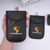 AFEBO1 For Porsche Panamera Cayenne Taycan 911 718 Macan Carrera-GT 928 944 968 Leather Car KeyCase Signal Blocker Bag Shielding Pocket