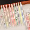 Dual-Tip Highlighter Set for Planners - Student Colored Outline Marker Pens