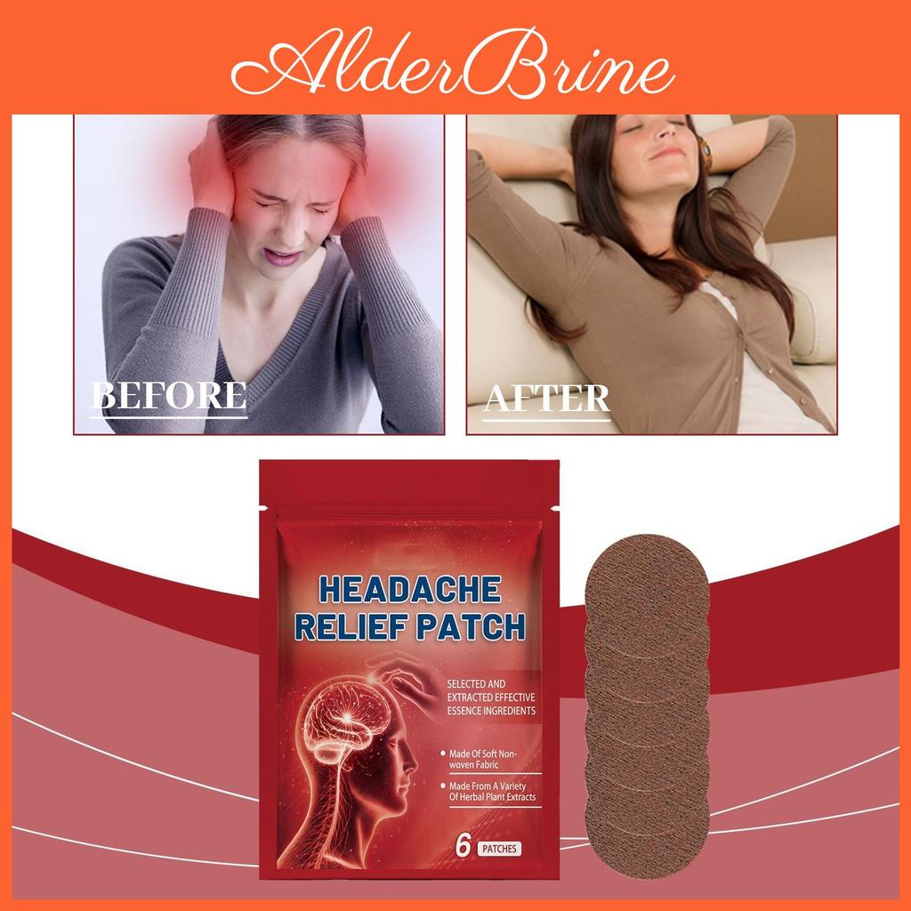 Headache Migraine Patch Relief Dizzy Sickness Dizziness Plaster Help Sleeping Relax Head Brain Sticker