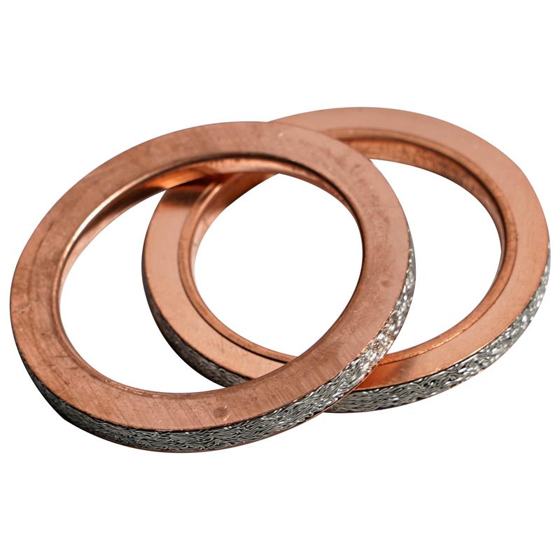 2PCS Motorcycle Exhaust Pipe Gasket For Yamaha YZFR3 YZF-R3 2015- MT03 MT-03 2016- CZD300 XMAX 2017-