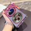KEYSION Luxury Glitter Jewelled Magnetic Phone Case for OPPO Reno12 F 5G Makeup Mirror Stand Shockproof Cover for OPPO Reno 12F