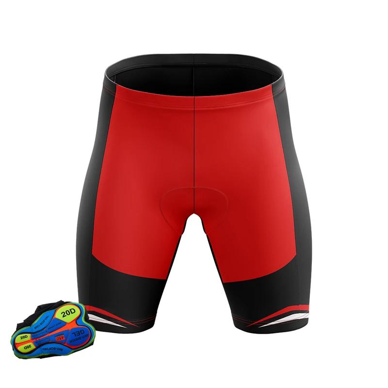Professionnel Équipe 20D Rembourrage Gel Cuissard de Vélo Hommes Short de Vélo Pantalon de Vélo Collants Vêtements de Sport Vêtements de Vélo