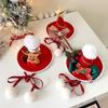 Women's Red 3D Bow Tie Reindeer Top Hat - Christmas Holiday Hair Accessory