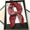 Fashion Print Silk Hairbands Scarf Women  Spring New Elagant Floral Bandana Neck Kerchief Head Bands Foulard Female Scarfs