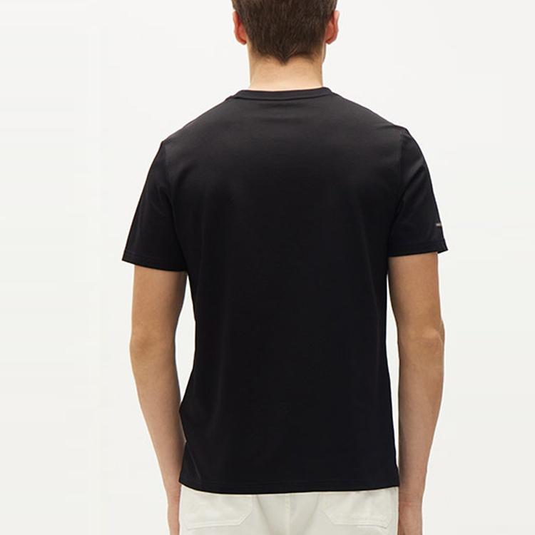 FILA Letter Logo Loose Crewneck Short Sleeve Men's Black F11M132158F-BK