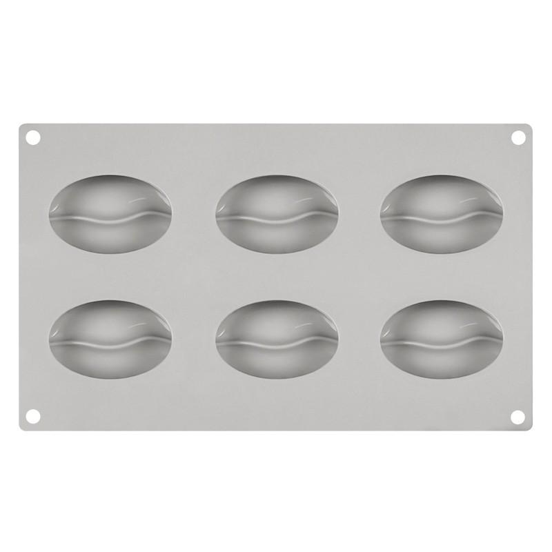 DIY Forma na pěnový dort 6 tvarů kávového zrna Silikonové formy na pečivo pro pečení Nástroje na zdobení francouzských dezertních dortů