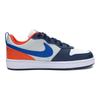 Nike Court Borough Breathable Low Top Kids' Skateboarding Shoes White Blue Sneakers DV5456-401
