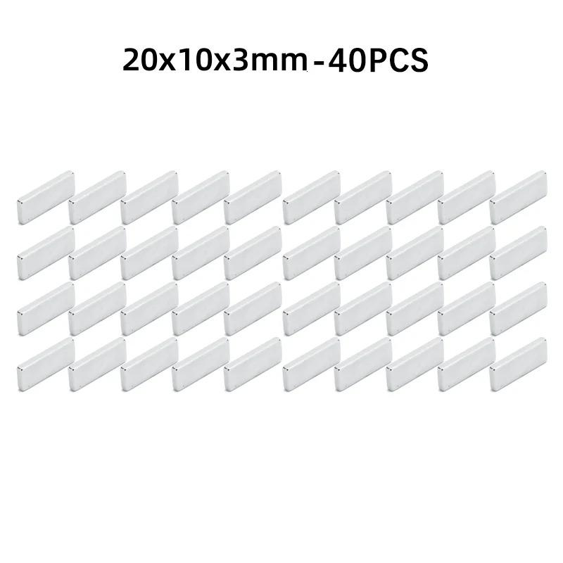 20X10X2 Rectangular Strong Magnetic Force N35 High Strength Neodymium Magnet Suitable Gardening Refrigerator Stickers