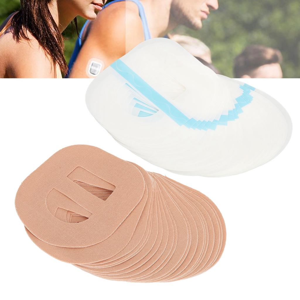 20PCS Pre Cut Sweatproof Tape Waterproof Pre Cut Adhesive Patches for Sensor Detector Probes