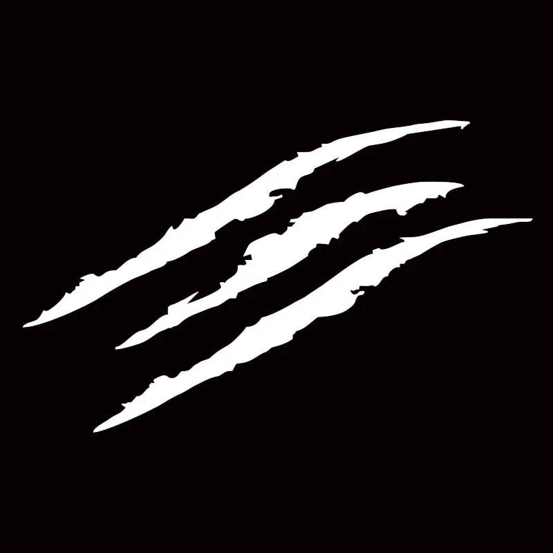 Car Monster Claw Scratch Decal – Reflective Vinyl Sticker for Headlight & Auto Decoration (Auto Styling Accessory)