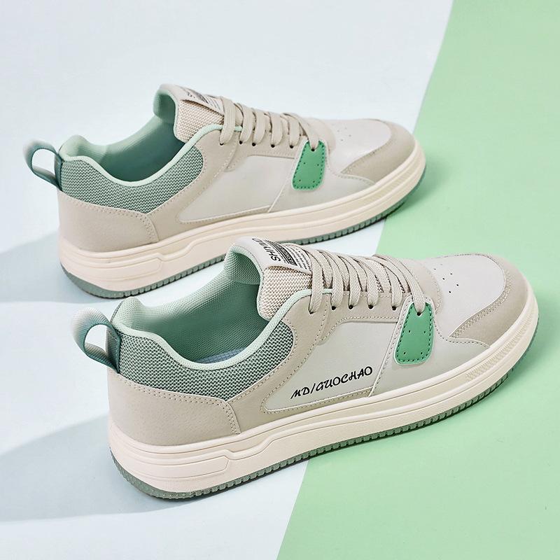 Men's shoes summer breathable 2025 new trend versatile white white shoes casual board shoes low-top trendy shoes