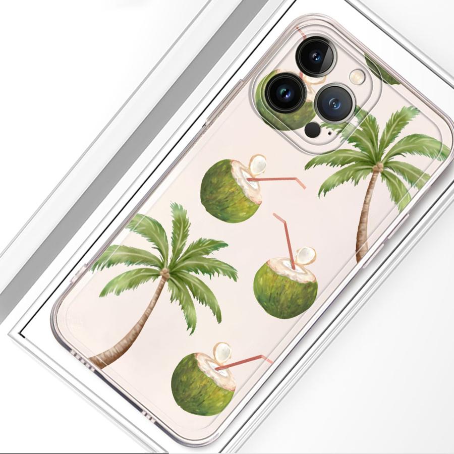 Soft Phone Cover Case for iPhone 17 Pro Max 12 Mini 15 16 13 Pro Air XS Max 7 8 14 Plus XR 11 Simple Coconut