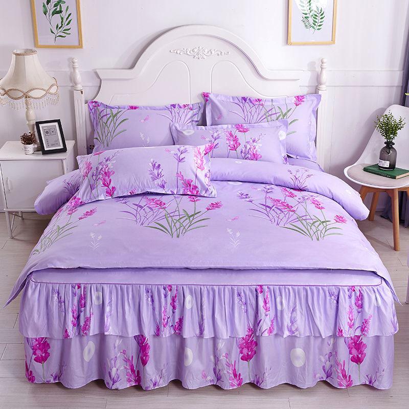 Buy Fourpiece Suit Double Lace Bed Skirt Thicken Sanding Single Double