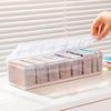 1 Piece Clear Compartmentalized Organizer Box With Adjustable Divider For Ptcg/Mtg Cards Holds 550+ Game Cards Storage Box
