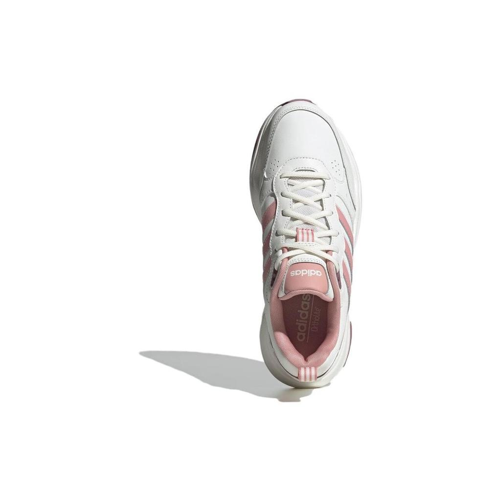 Adidas Neo Strutter Comfortable Versatile Shock Absorbing Non-Slip Durable Low-Top Casual Shoes Unisex Casual Shoes White Pink ID3565