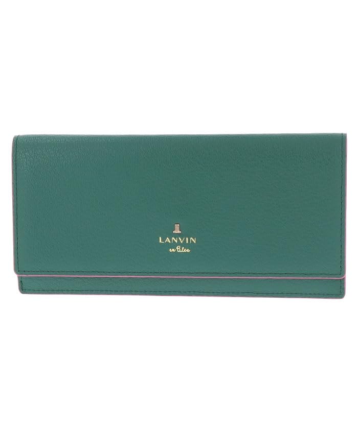 Lanvin en Bleu Кошелек-портмоне с тонкой пылью, женский, 483905, Темно-зеленый