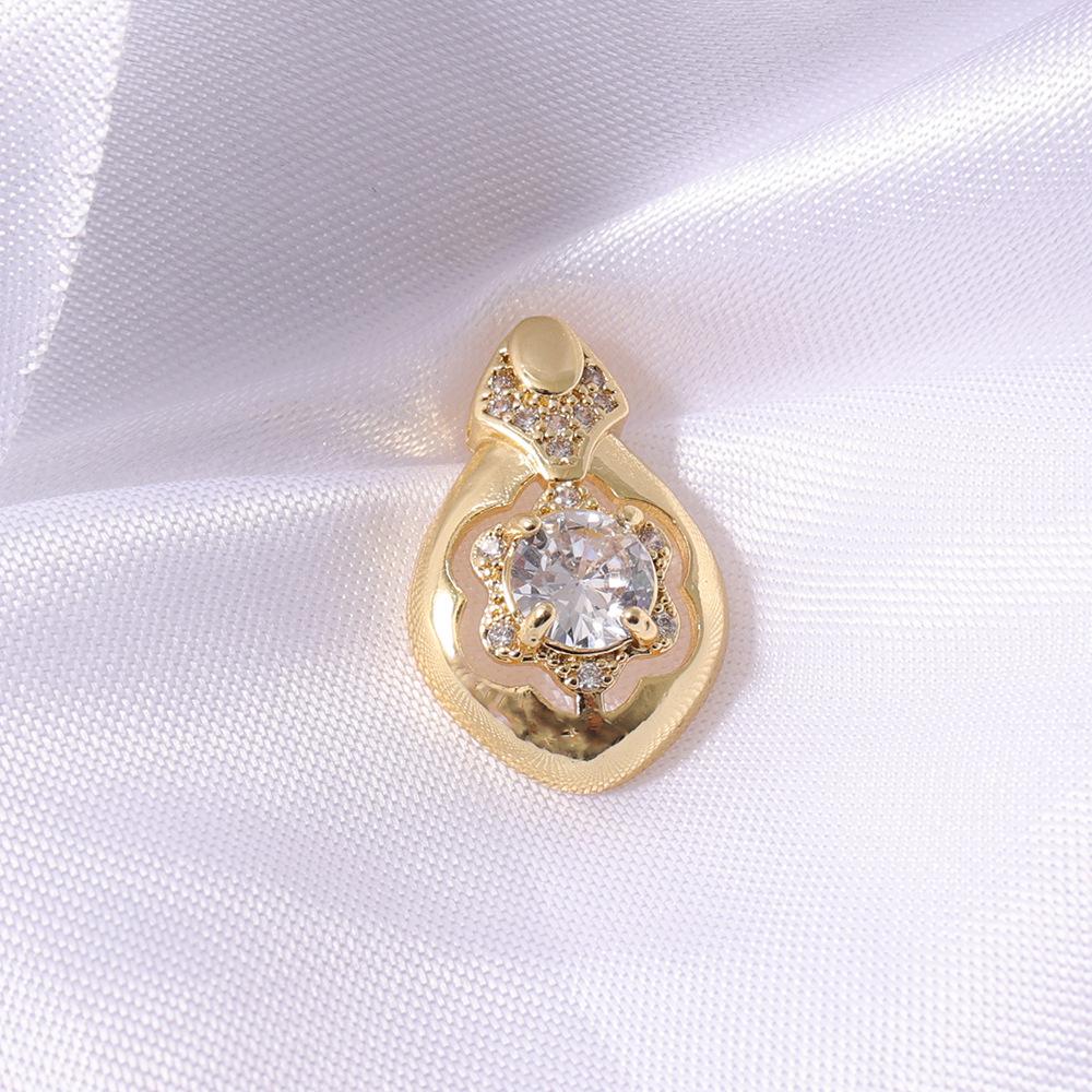 Медно-позолоченный 18K золотом подвеска-капля ювелирное изделие