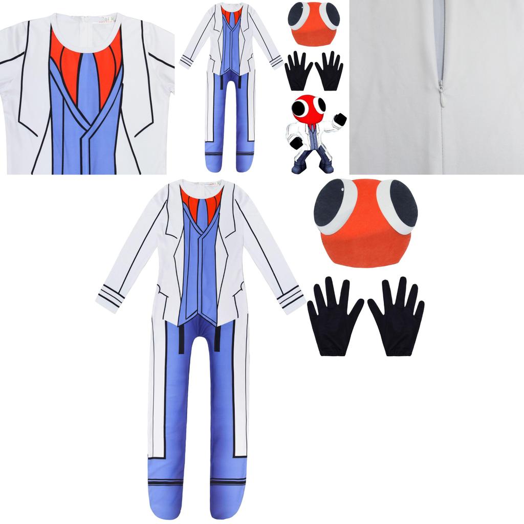 Roblox Rainbow Friends Ant Man Jumpsuit Mask Cosplay Costume For Halloween Party