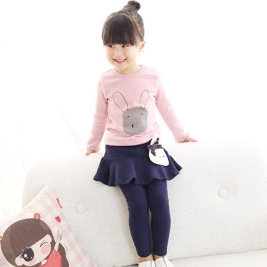 Leggings, weich, elastisch, reine Baumwolle, einfarbig, Mädchen-Leggings für Zuhause