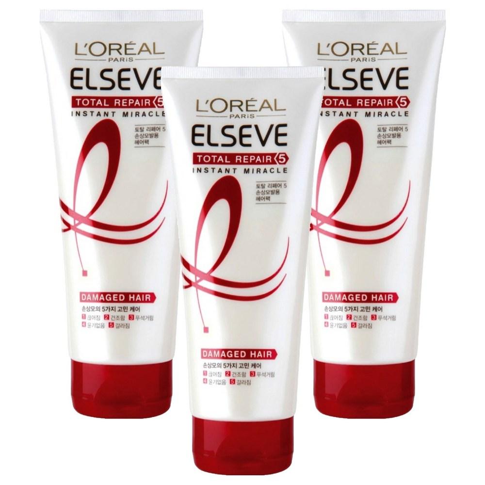 L'Oréal Paris Elvive Total Repair 5 Sofort-Wunder-Haarkur 170ml 3 Stück