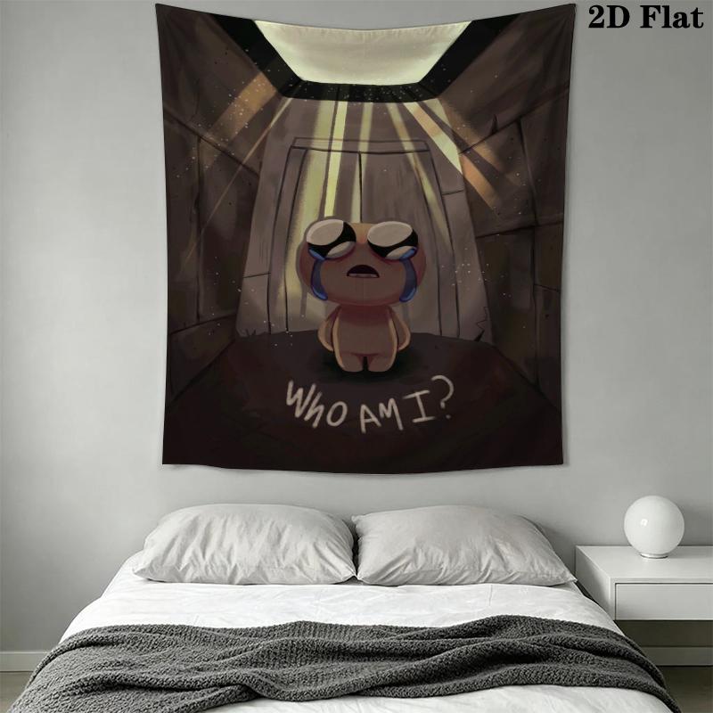 The Binding of Isaac Wall Tapestry Aesthetic Wall Hanging Printed Fabric Blanket Decorative Tapestries for Bedroom Living Room Home Decor