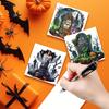 6 STÜCK DIY Halloween Designs Diamantkunst Grußkarten für Halloween und Feiertage