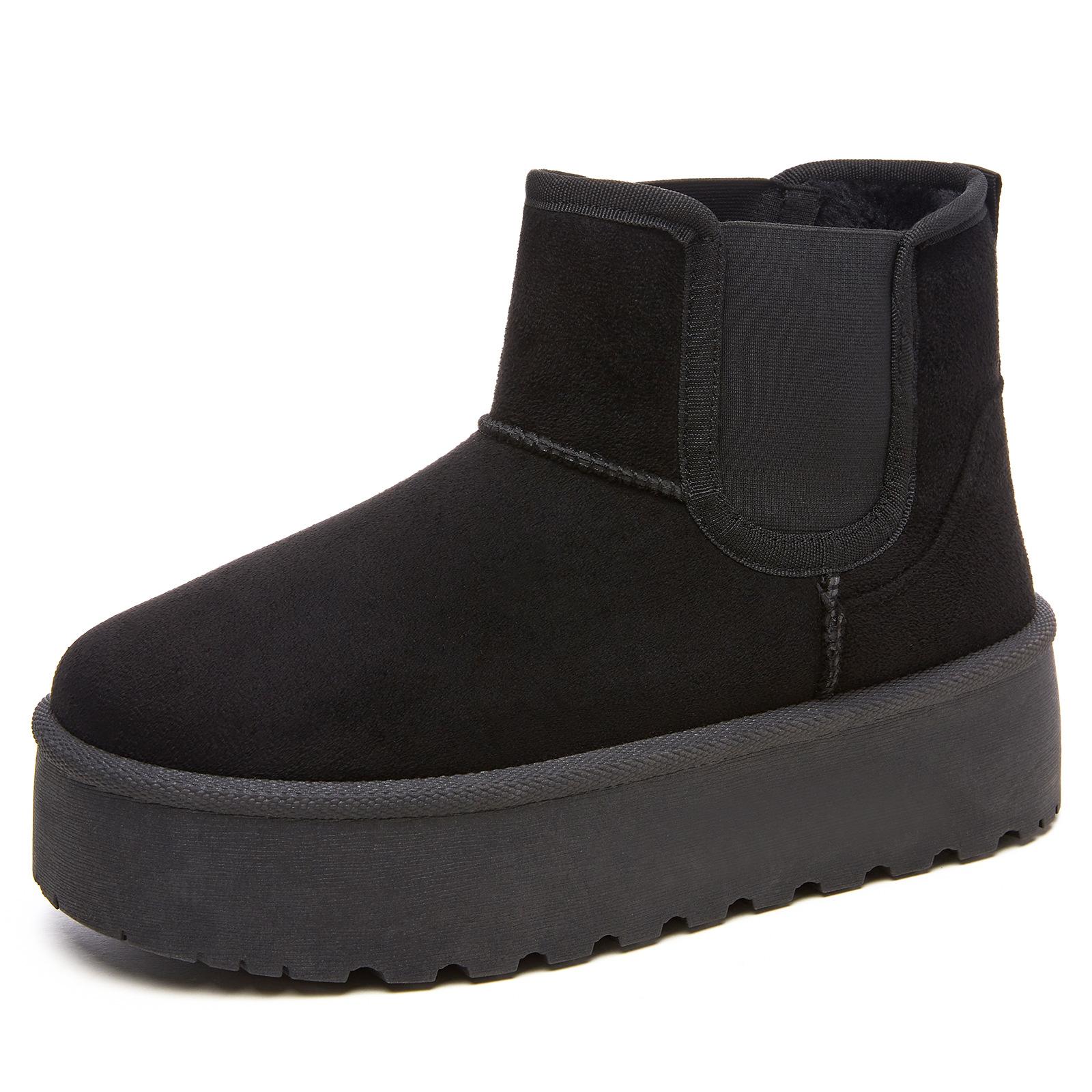 

Обувь женская обувь универсальные хлопковые ботинки зима новые бархатные утолщенные однопедальные сноубутсы на толстой подошве нескользящие хлопковые ботинки 36