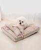 Pet Fluffy Square All Pet Pet Includes Pet Bed with Removable Pillow Bed, Bed, Dog, Cat, Shape, Pet, Seasons, Sofa, Cushion, Pillow, (M, Beige)