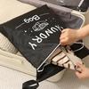 Waterproof Travel Laundry Bag with Zip Portable Reusable Dirty Clothes Storage Bag Swimming Fitness Beach Clothes Organizer Bags