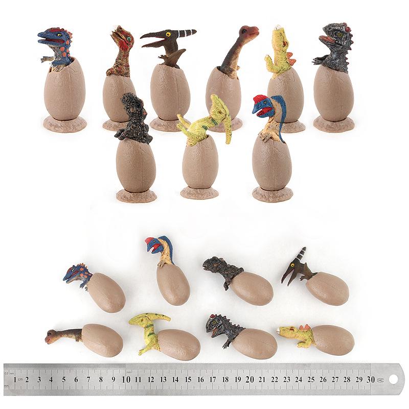 9Pcs Cute Hatching Dinosaur Egg Children's Hand Model Toy