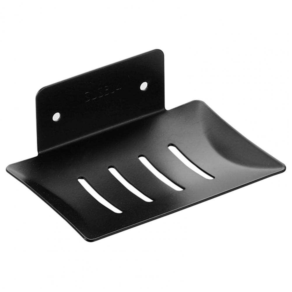 

Stainless Steel Soap Dish Stainless Steel Soap Holder For Bathroom Kitchen Sink Wall-mounted Sponge For Quick-drying For Shower чорний