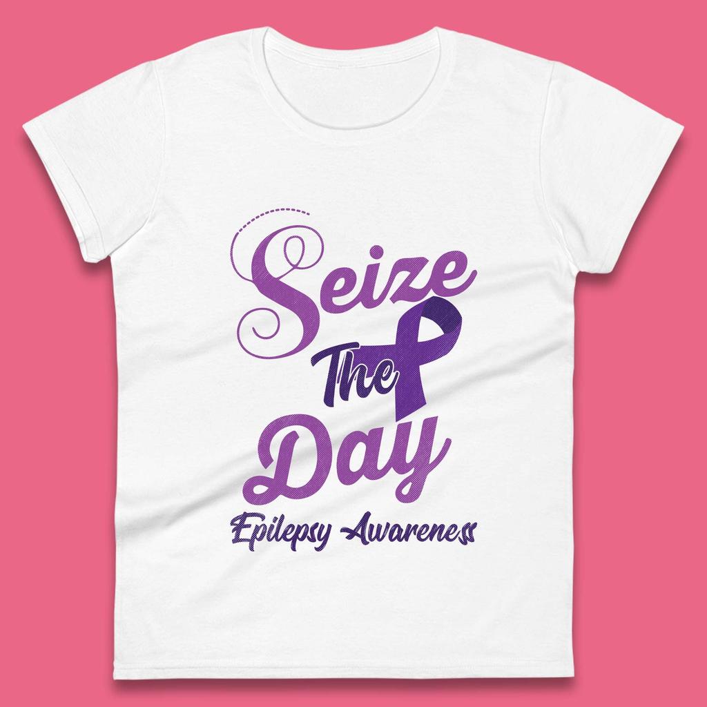 Seize the Day Epilepsy Awareness Womens T-Shirt Mens Tops Tees Unisex