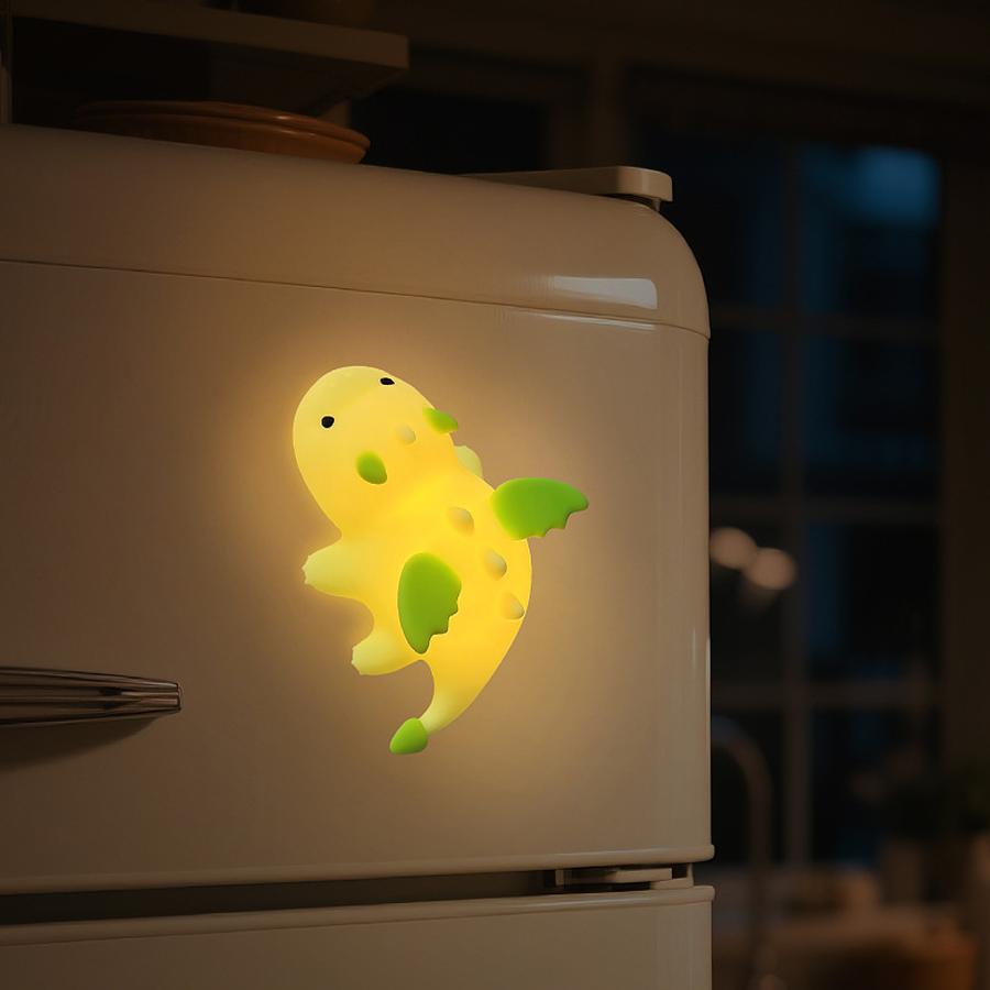 New Dinosaur Lamp Mini Dragon Night Light Magnetic USB Rechargeable Colorful Atmosphere Light Bedside Night Light