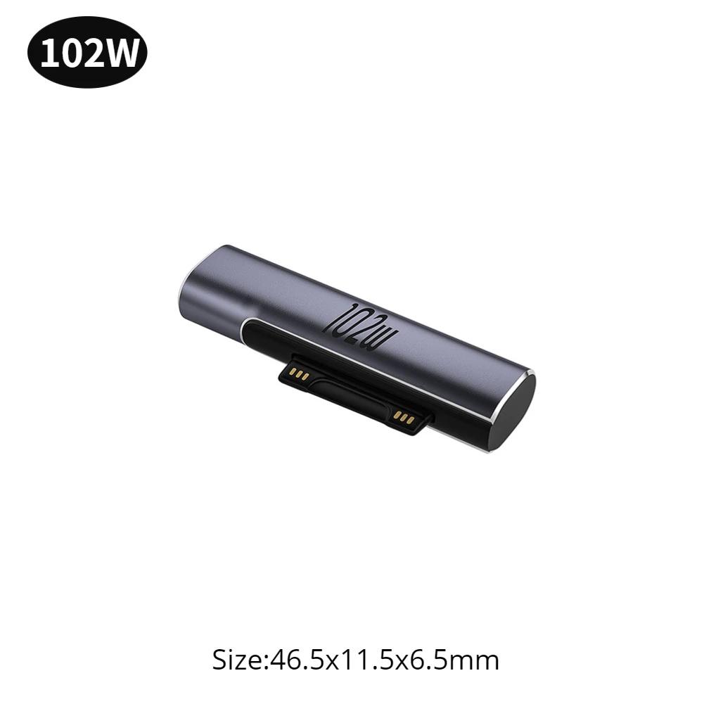 For Microsoft Surface Pro X/8/7/6/5/4/3/Go/Book to USB Type C PD Fast Charging Adapter Tablet Magnetic Converter Charger Adapter