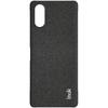 IMAK Ruiyi Series for Sony Xperia 5 V Case Cloth Texture Shell Shockproof PU Leather+PC Cell Phone Cover