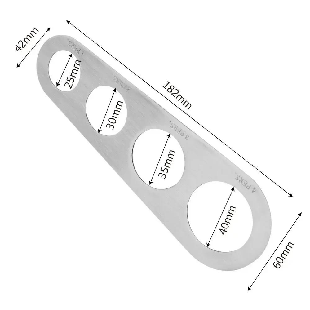 New Stainless Steel Spaghetti Pasta Noodle Measuring Tool 4 Servings For Quick Correctly Gauge Pasta Kitchen Cooking Gadgets YI
