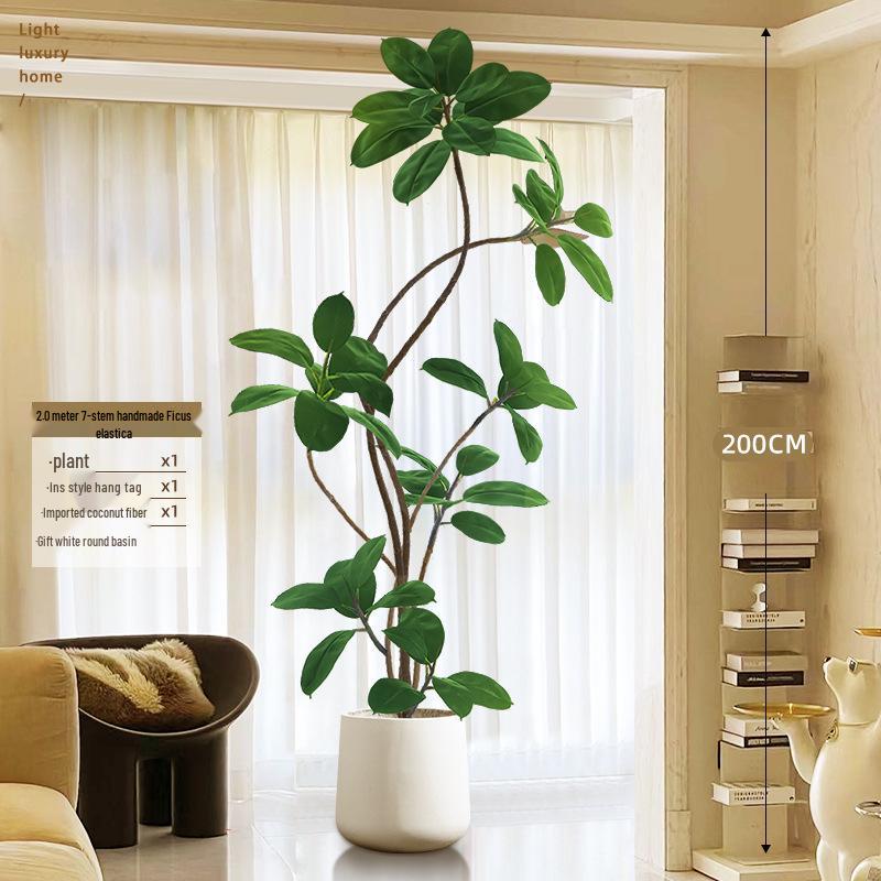 Luxurious Large Faux Green Plant Decoration for Indoor Use
