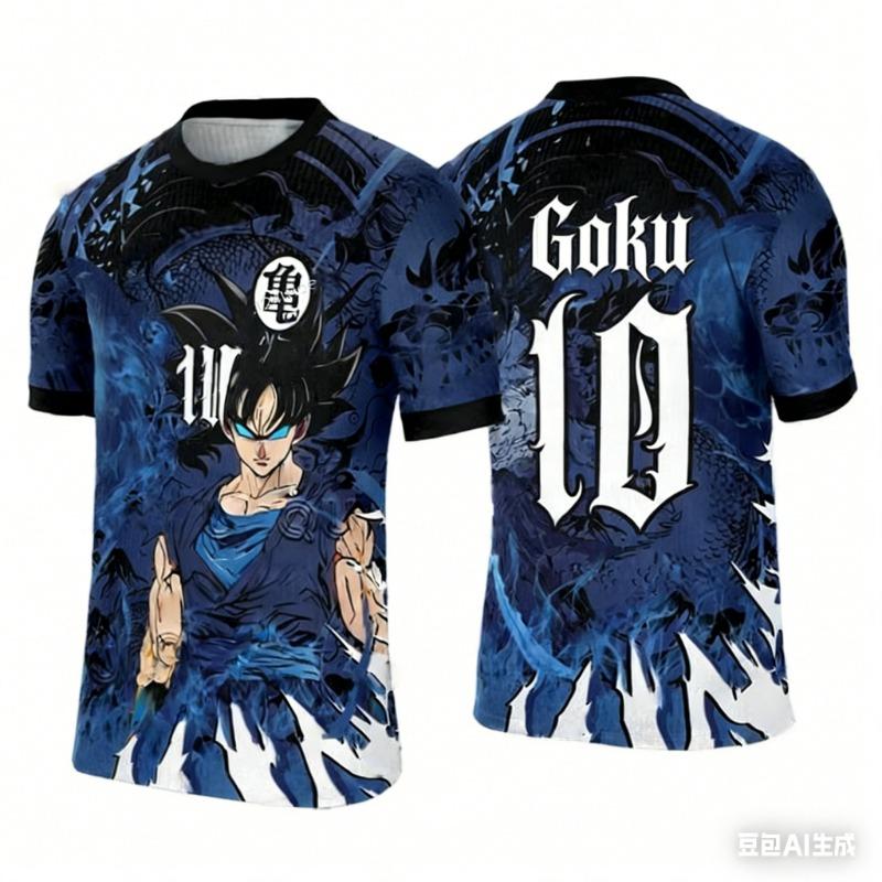 2026 Summer Dragon Ball Retro Fitness T-shirt Men s Oversized 3D Printed Short-sleeved Family Unisex Children s S