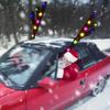 Rentier Dekoration Auto Fahrzeug Nase Horn Kostüm Set Rudolph Weihnachten Rentier Geweih Rote Nase Ornamente Elch Geweih Für Auto