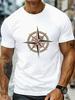 Unisex's Casual Sports T-Shirt | Front Printed Round Neck Short Sleeved Top