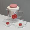 Cute Hello Kitty Borosilicate Glass Tea Set