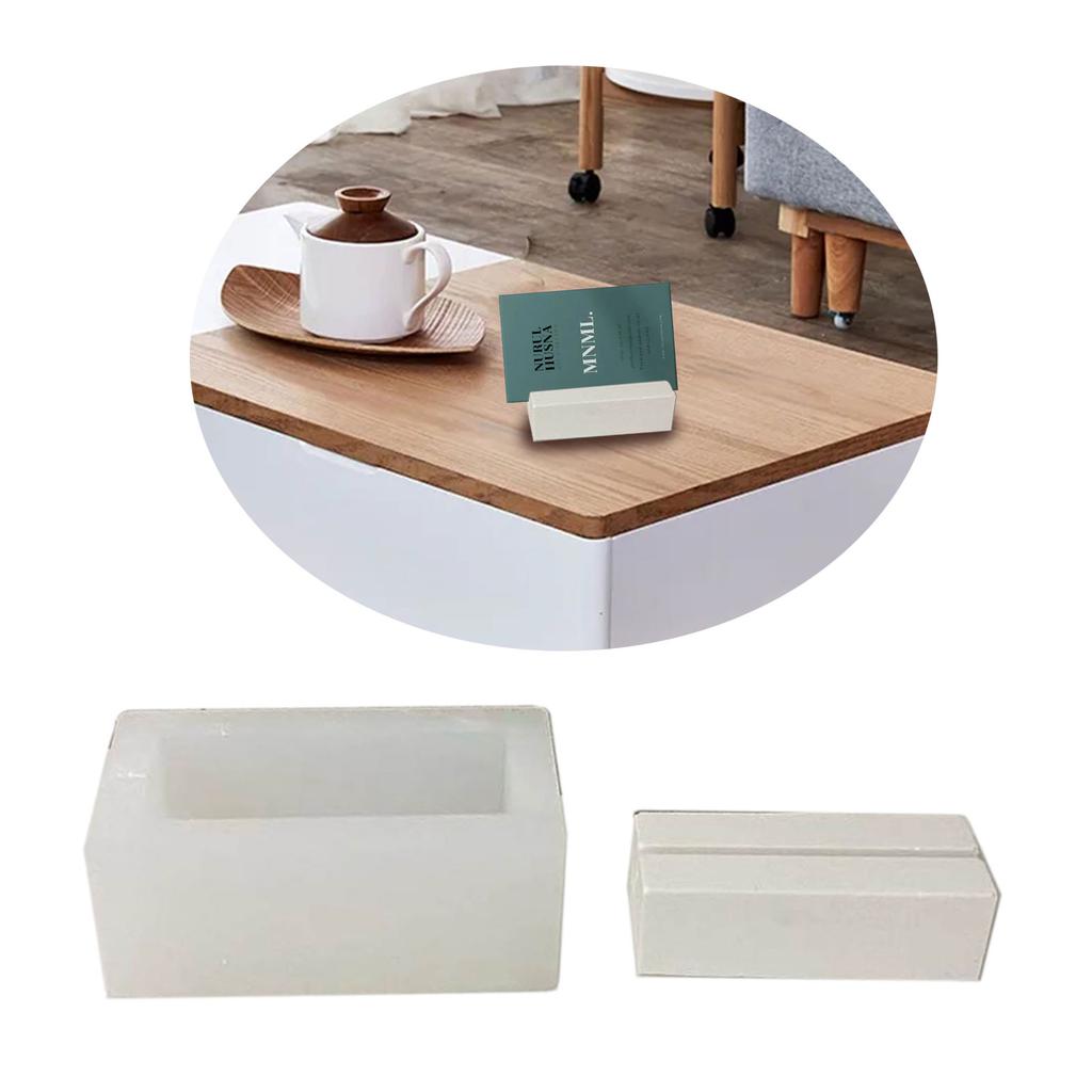Silicone Epoxy Resin Mold Jewelry Making Mold Handmade Crafts Desktop Decorations Office Desk Card Holder Ornaments Mold