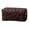 Fashion Leopard Pattern Cosmetic Bag Portable Handheld Toiletry Organizers Waterproof Materials for Women Travel