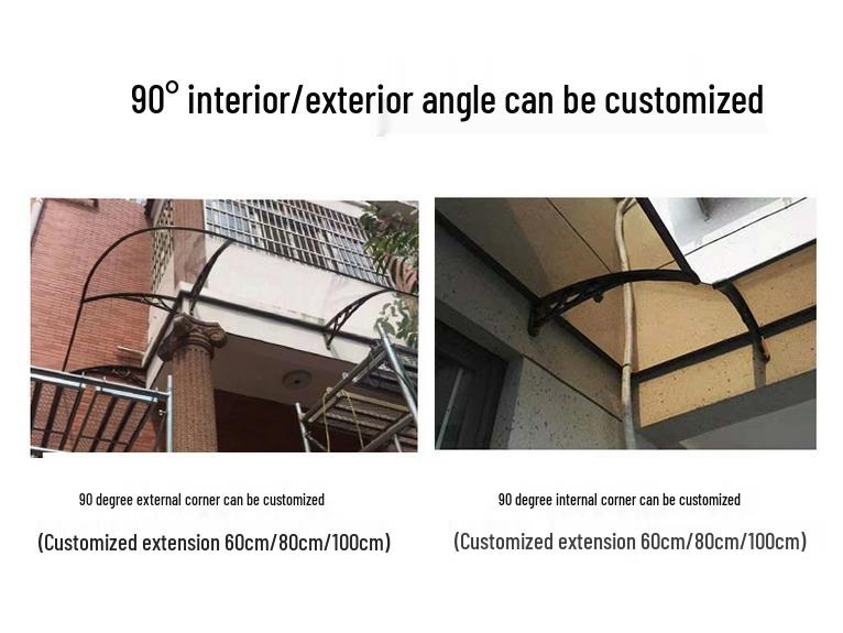 Aluminum Alloy Silent Awning Sunshade for Outdoor Windows