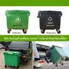 Jundingying 660L Heavy-Duty Waste Bin with Wheels and Lid