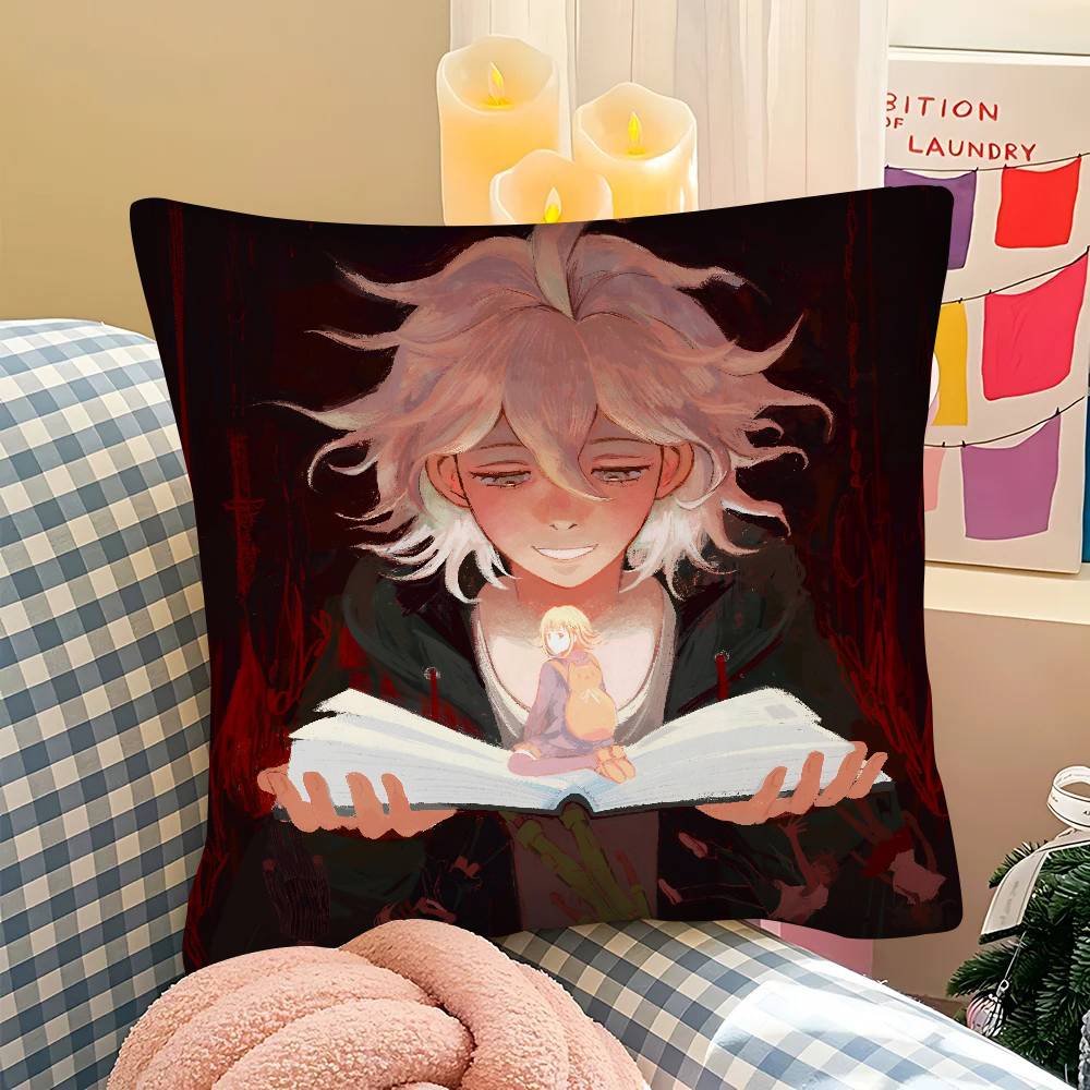 

pc NNagito Hajime Anime Pillow Case Fashion Square Pillowcase Bedroom Sofa Room Ins Decoration Leisure 40x40 cm