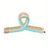 Cute Large Acrylic Pencil Design Hair Claw Clips for Women Girls Accessories Cartoon solid color Ponytail Hairgrip New 2024